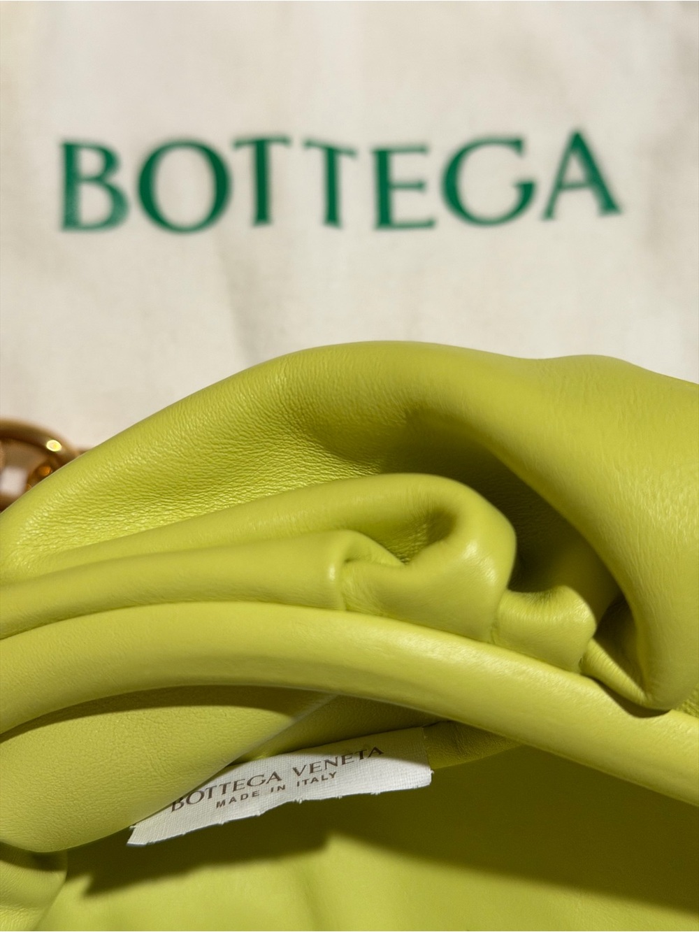 Bottega Veneta Nappa Belt Chain Pouch Seagrass - Picture 6 of 10
